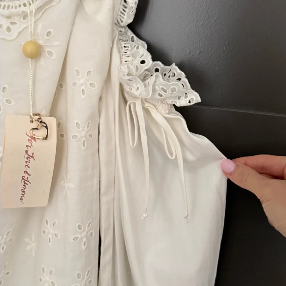 For Love And Lemons White Lace Mini Dress - Picture 4 of 14